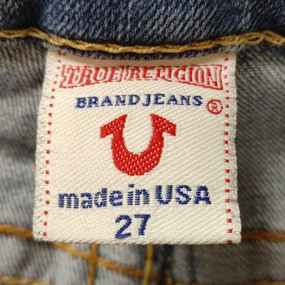 Distressed True Religion brand jeans size 27 - Picture 3 of 7